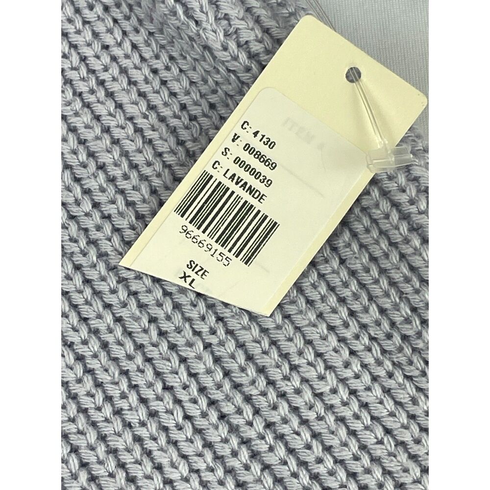 ~ NEW! XL Anthropologie Knit Sweater Dress Skater Mini Lavender Long Sleeve NWT - Picture 9 of 16